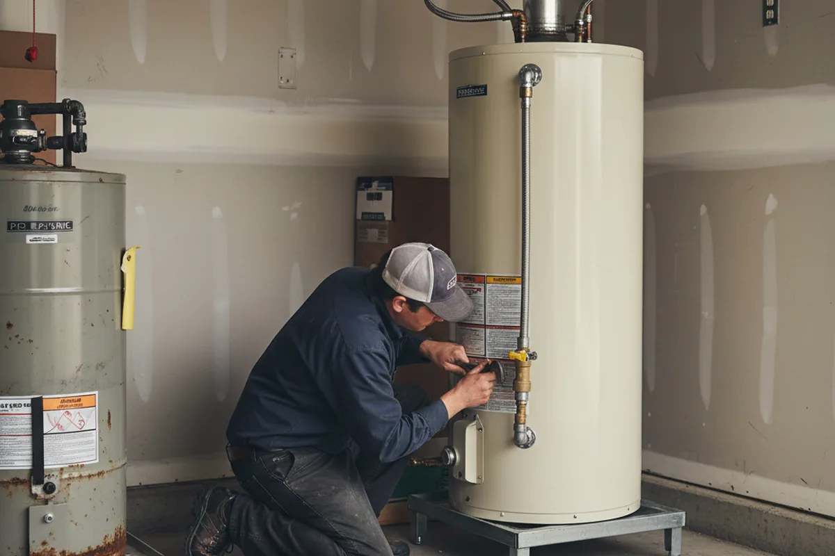 Water heater and shutoff valve replacement in Nevada City